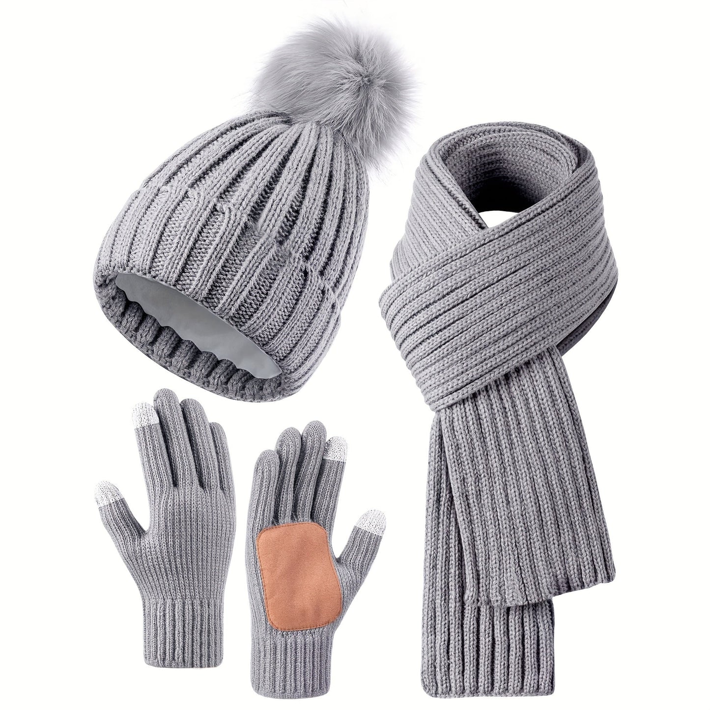 Viva Trend | 3-Teiliges Winterset Für Chicen Winterkomfort Für Frauen