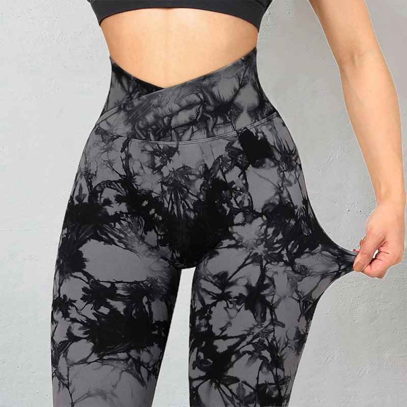 Viva Trend | Langlebige nahtlose Tie Dye Leggings Frauen Yoga-Hosen