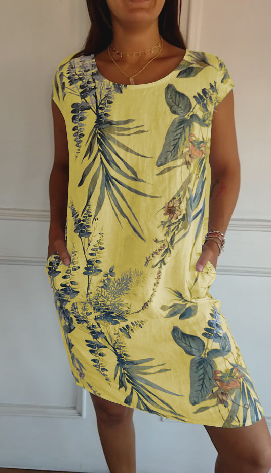 GIULIA | STILVOLLES, BEQUEMES KLEID MIT RUNDHALS