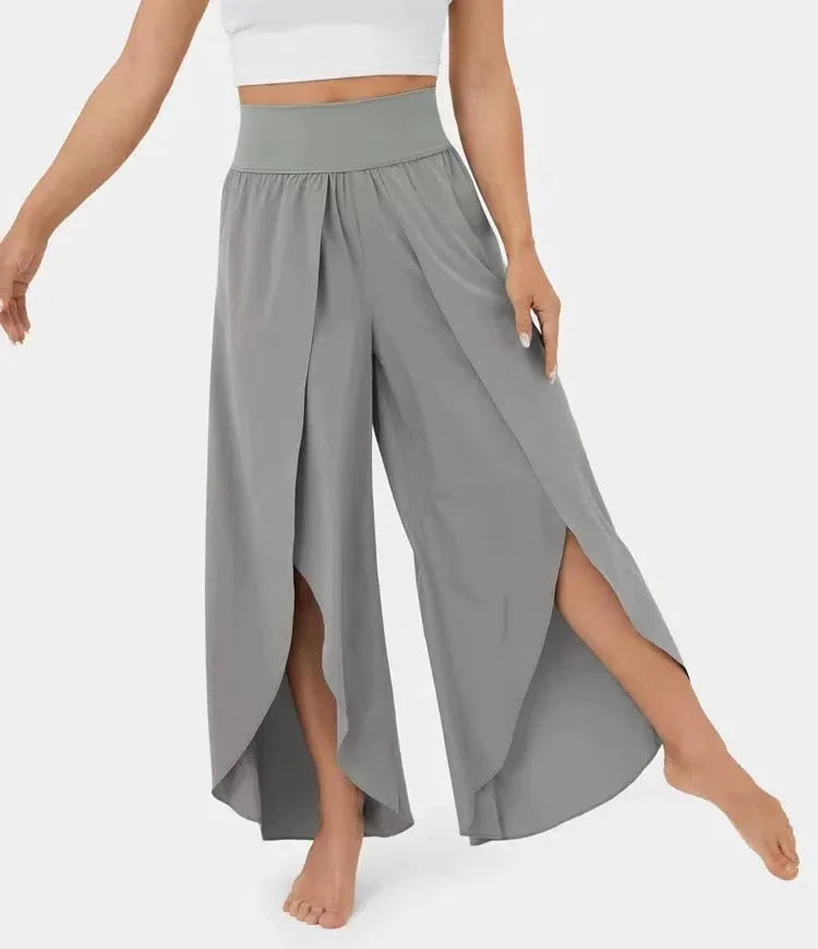 Yogahose mit weitem Bein