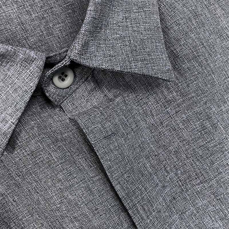 ChicShirt | Herren Leinenhemd in Unifarben