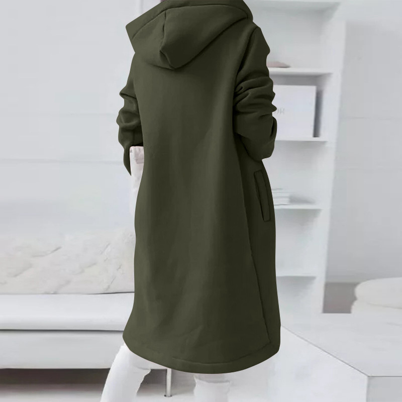 ANIKA | Langer Pullover mit Reißverschluss