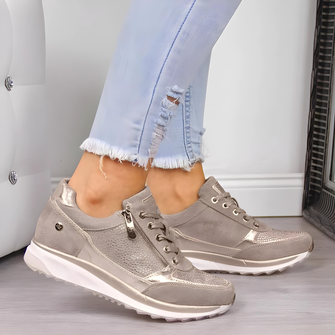 Viva Trend - Glamouröse bequeme Casual Sneakers | Sportlich-schicke Sneaker