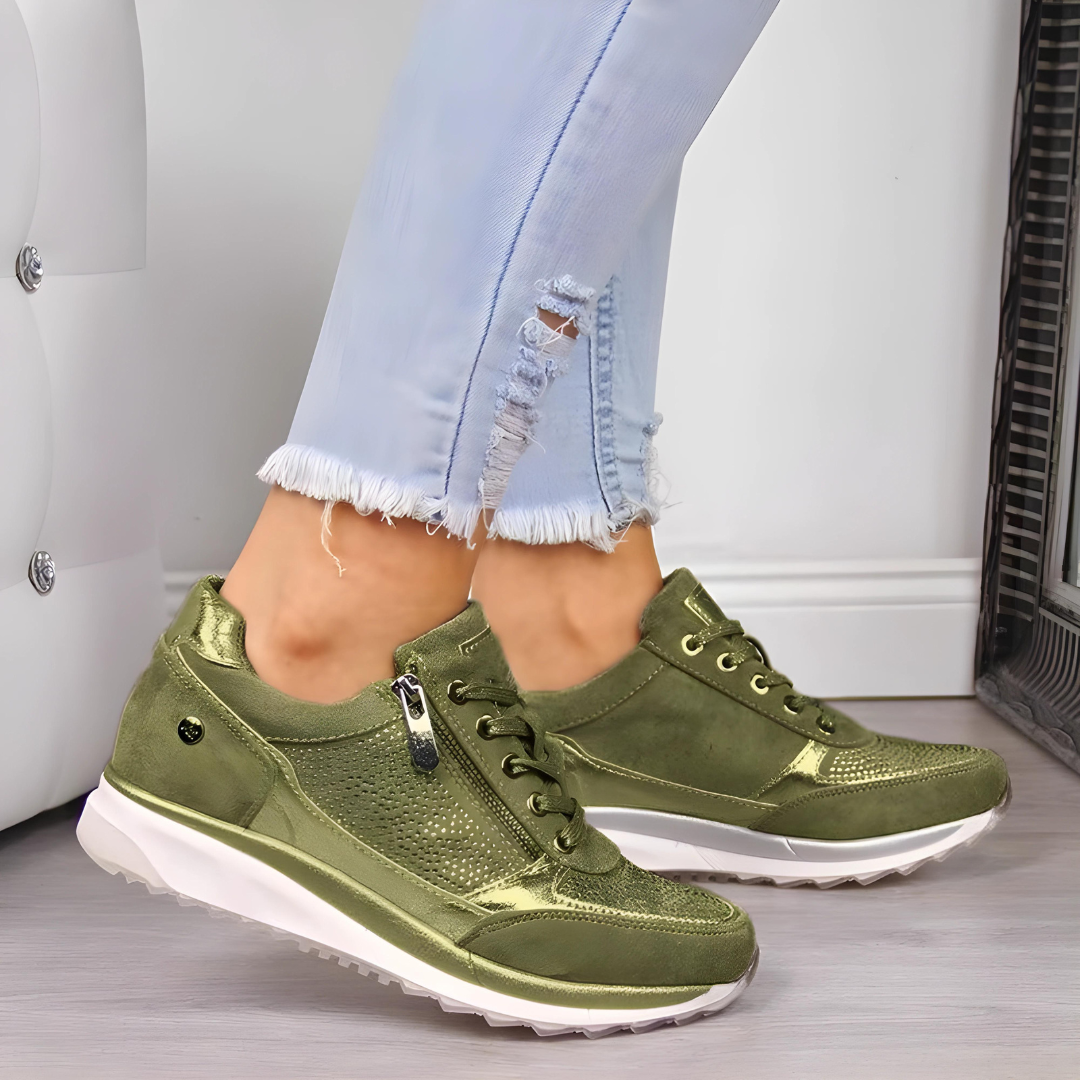 Viva Trend - Glamouröse bequeme Casual Sneakers | Sportlich-schicke Sneaker