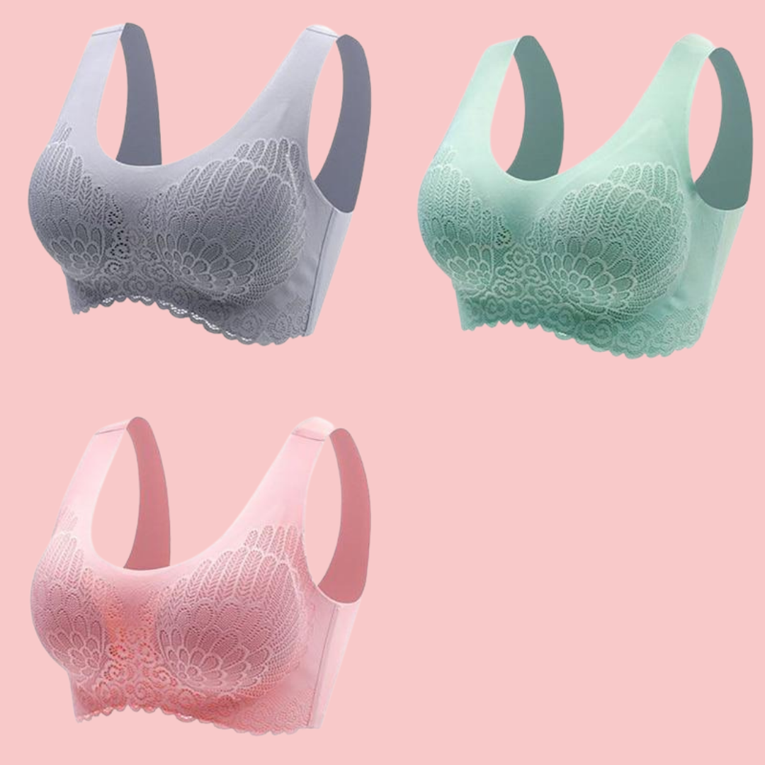 Viva Trend| (1+2 GRATIS) Chipi - Bequemer und atmungsaktiver BH