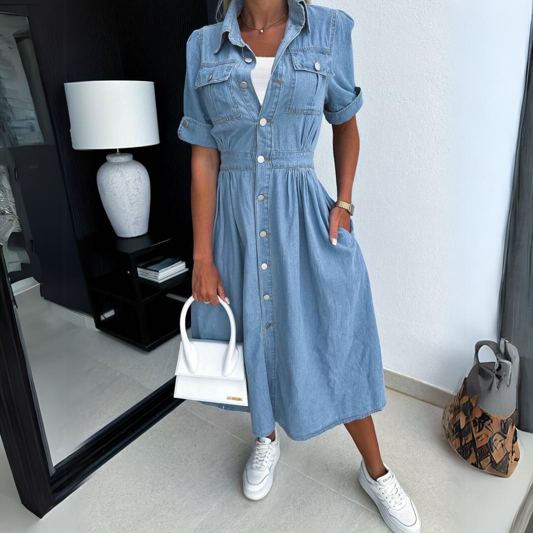 EVIE | Denim-Diva-Modedress