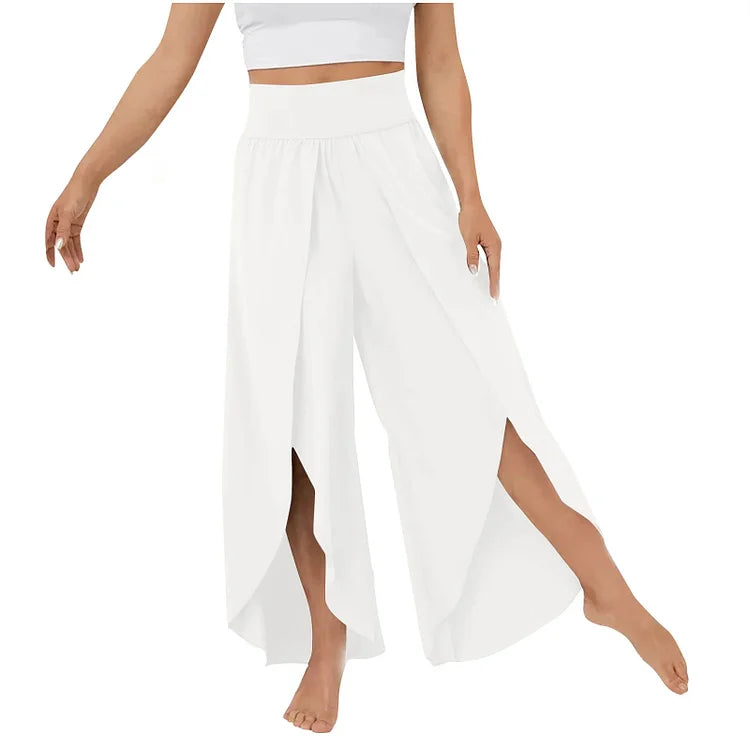 Yogahose mit weitem Bein