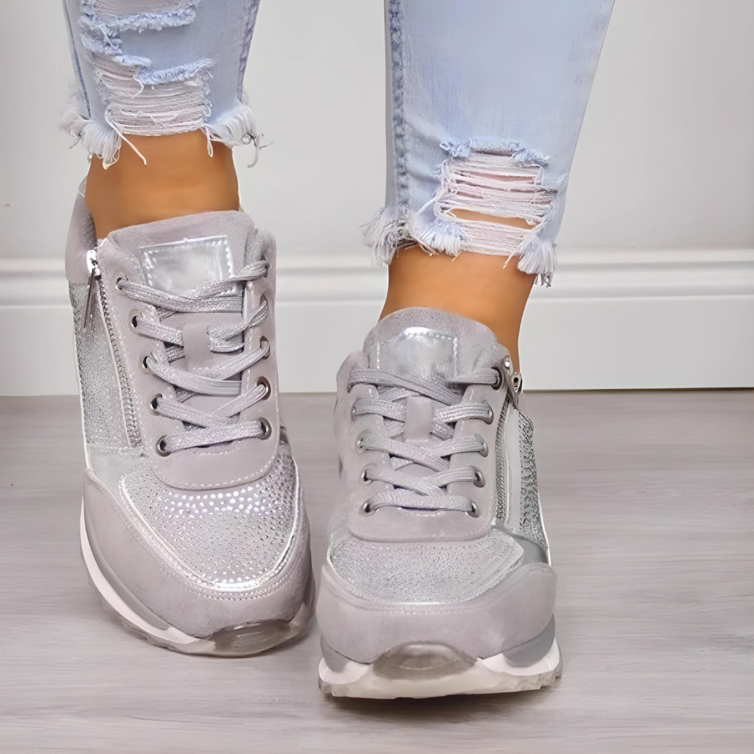 Viva Trend - Glamouröse bequeme Casual Sneakers | Sportlich-schicke Sneaker