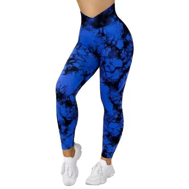 Viva Trend | Langlebige nahtlose Tie Dye Leggings Frauen Yoga-Hosen
