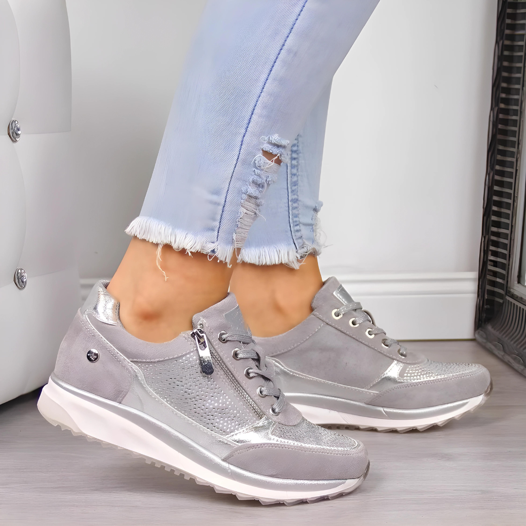 Viva Trend - Glamouröse bequeme Casual Sneakers | Sportlich-schicke Sneaker
