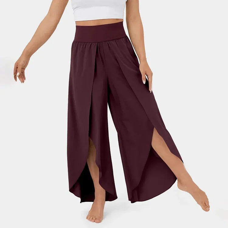Yogahose mit weitem Bein