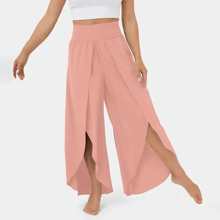 Yogahose mit weitem Bein