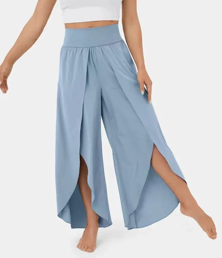 Yogahose mit weitem Bein