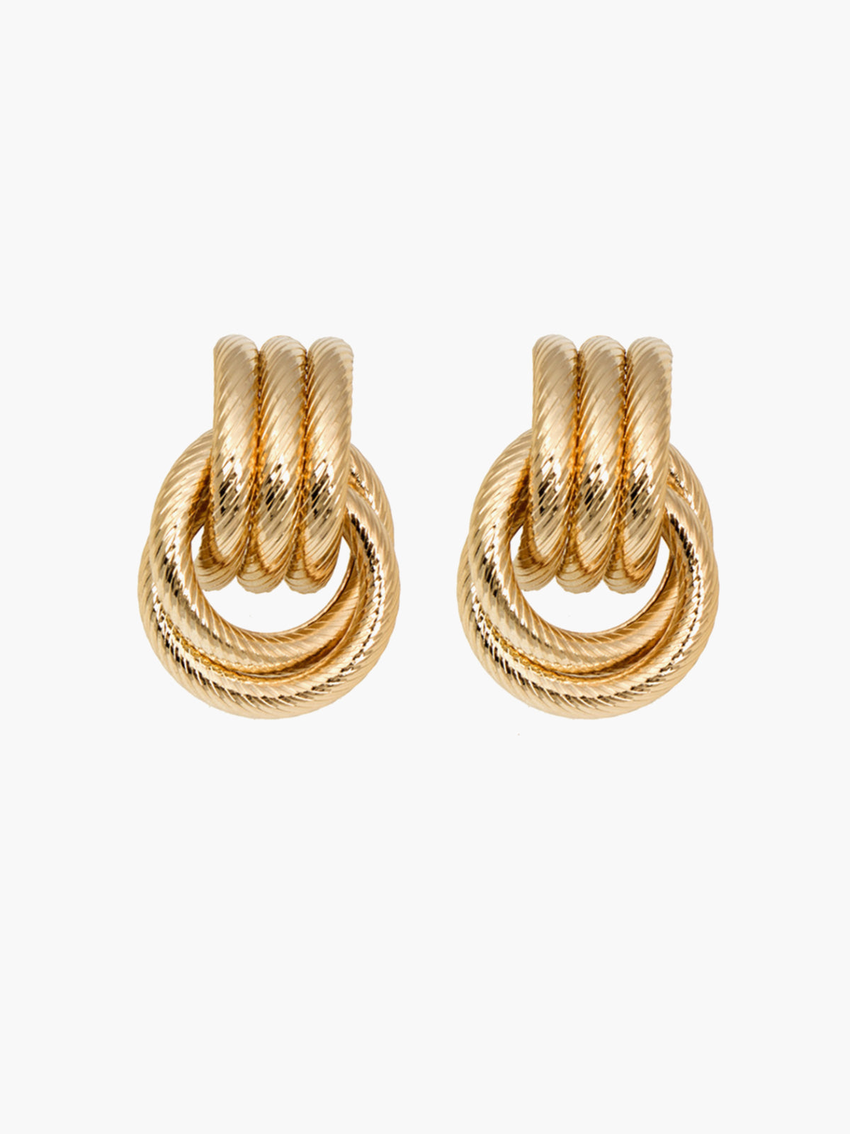 Viva Trend | gedrehte Ohrstecker mit modernem Design Für Frauen