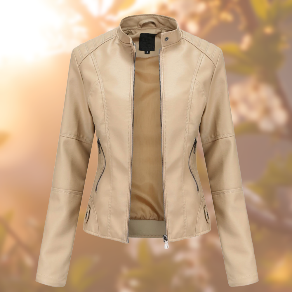 Nanna | Lederjacke Frühling Bikerjacke