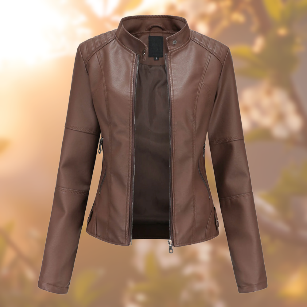 Nanna | Lederjacke Frühling Bikerjacke