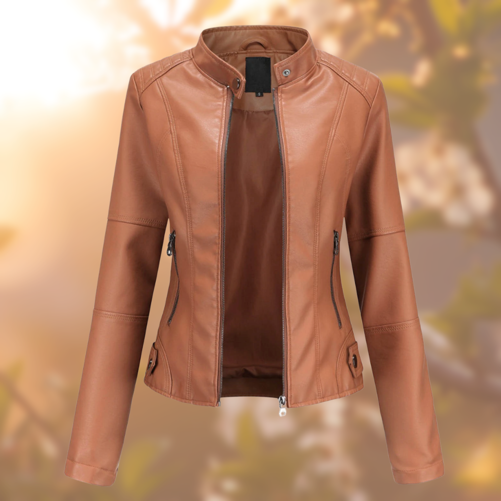 Nanna | Lederjacke Frühling Bikerjacke