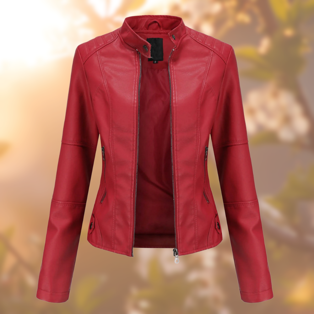 Nanna | Lederjacke Frühling Bikerjacke