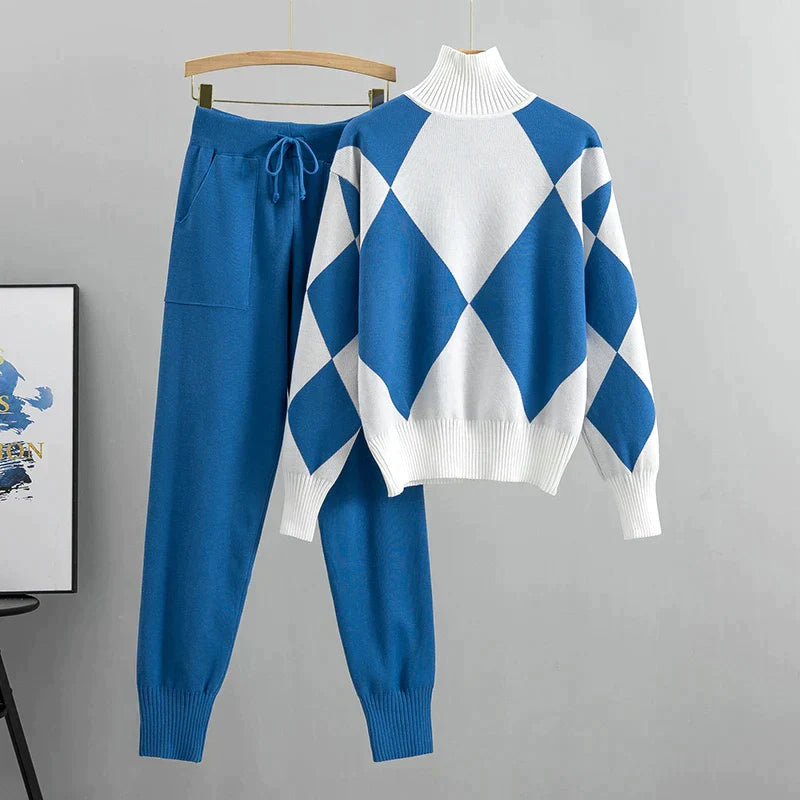 Mavilde - Elegantes Set | Weicher Pullover + lange Hose