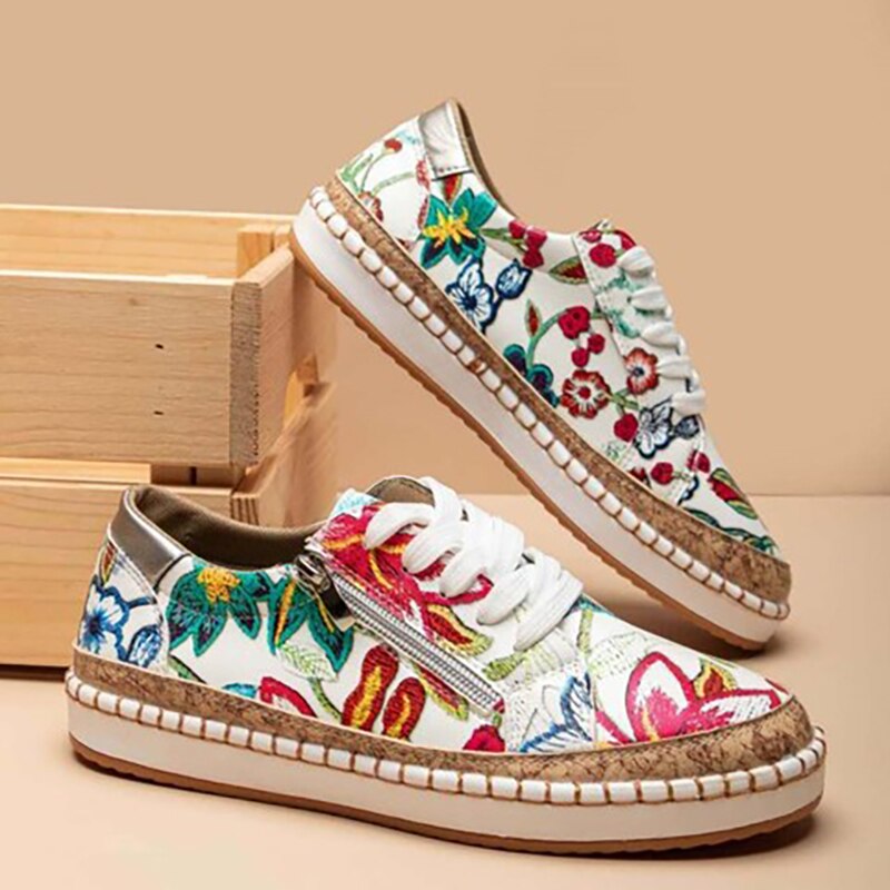 Viva Trend | Orthopädische Sportschuhe mit Blumenmuster