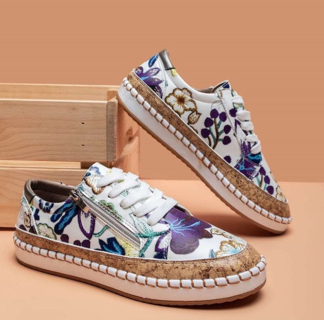 Viva Trend | Orthopädische Sportschuhe mit Blumenmuster