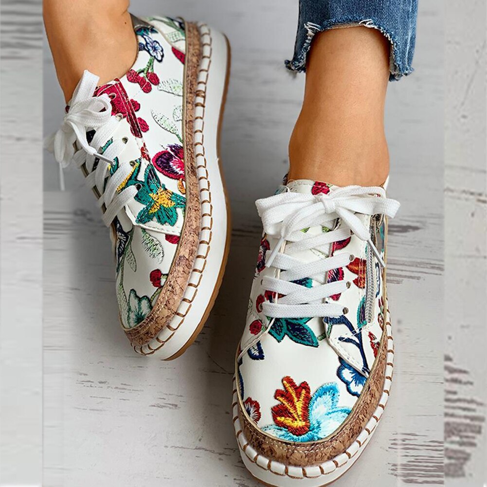 Viva Trend | Orthopädische Sportschuhe mit Blumenmuster