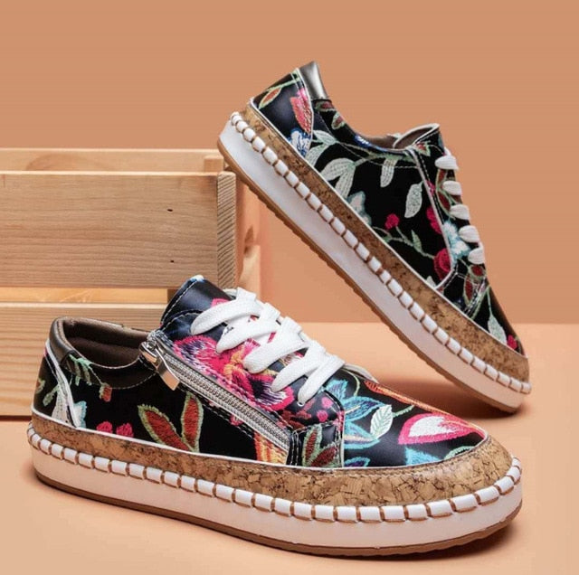 Viva Trend | Orthopädische Sportschuhe mit Blumenmuster