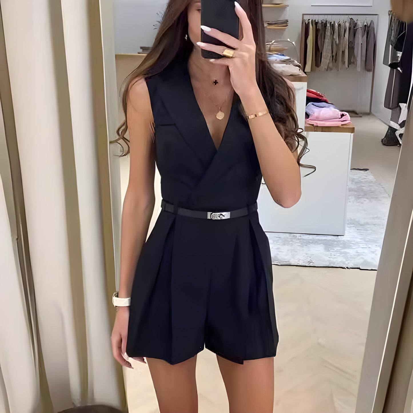 Francheska | Stylischer ärmelloser Overall