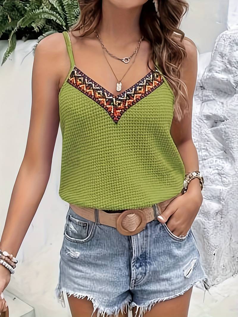 Caelina Vibrant | Ethnic Trim Cami Oberteil