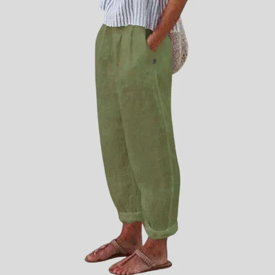 EMILIA | SOFT-LINE-HOSE MIT SEITENTASCHEN