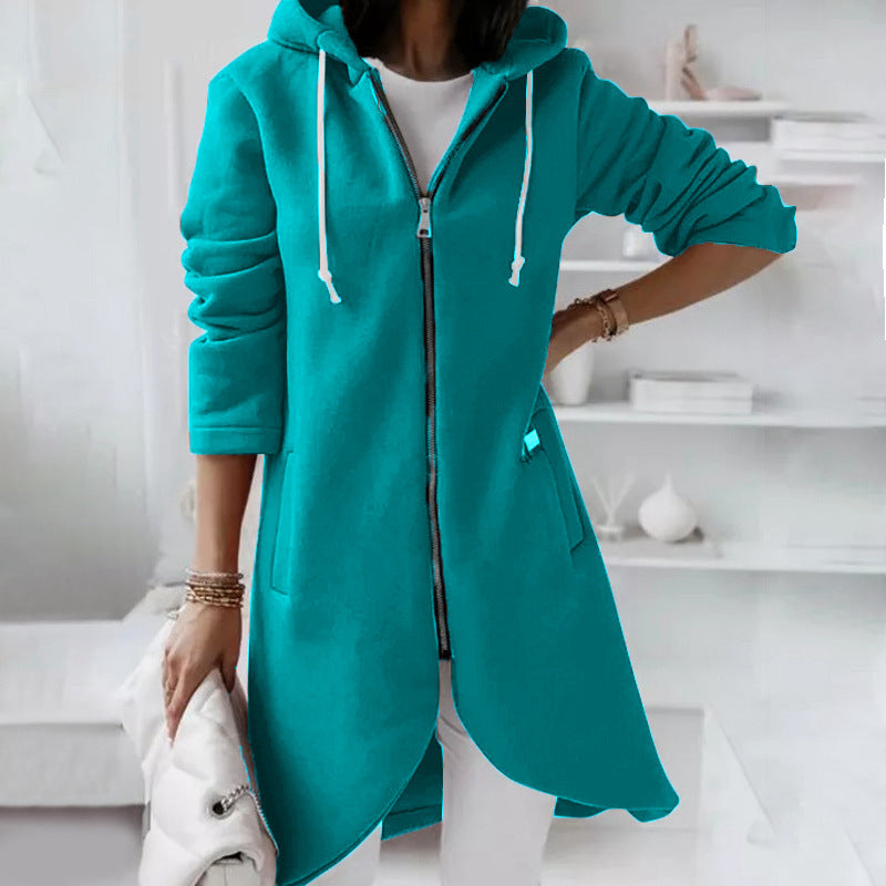 ANIKA | Langer Pullover mit Reißverschluss