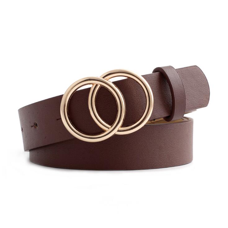 Viva Trend| Beltona - Damen-Ledergürtel mit O-Ring-Schnalle