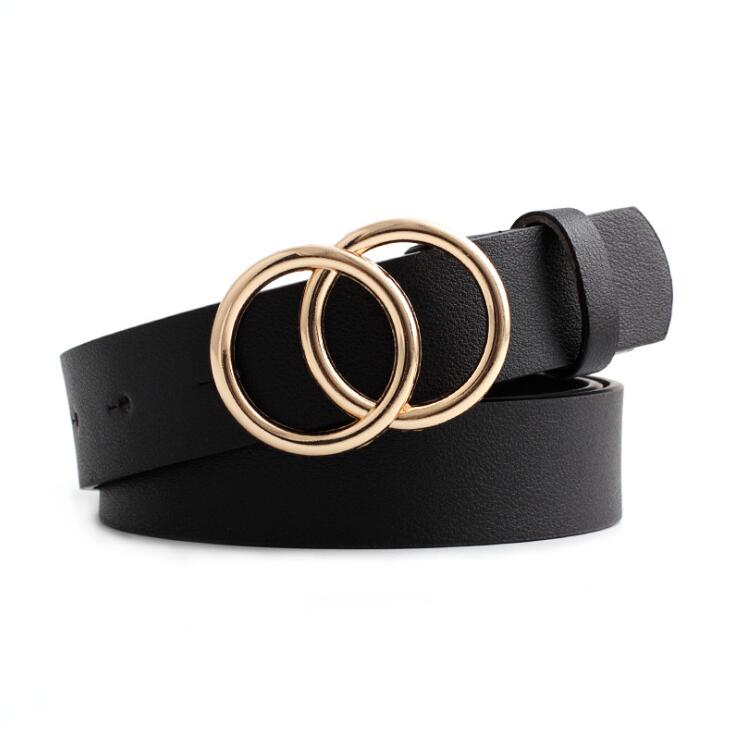 Viva Trend| Beltona - Damen-Ledergürtel mit O-Ring-Schnalle