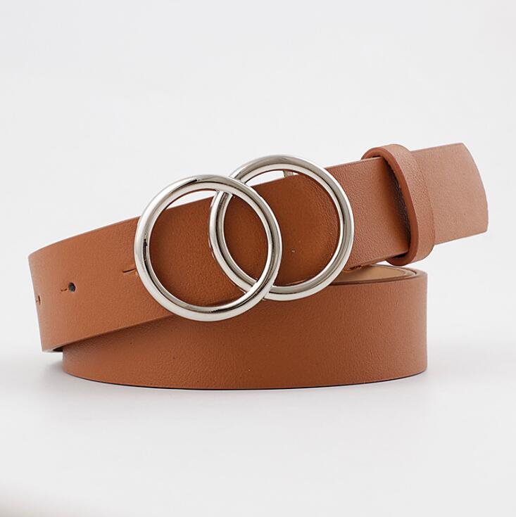 Viva Trend| Beltona - Damen-Ledergürtel mit O-Ring-Schnalle