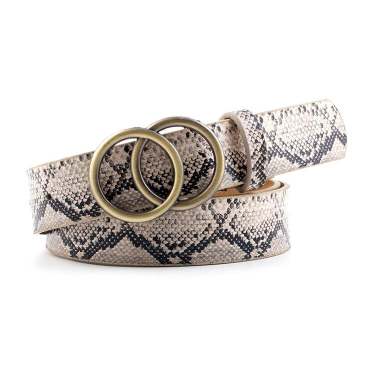Viva Trend| Beltona - Damen-Ledergürtel mit O-Ring-Schnalle