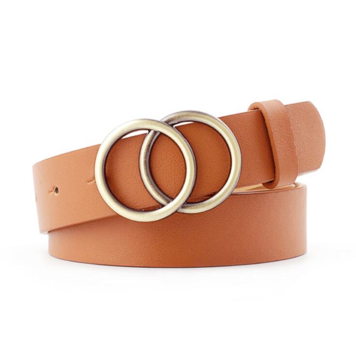 Viva Trend| Beltona - Damen-Ledergürtel mit O-Ring-Schnalle