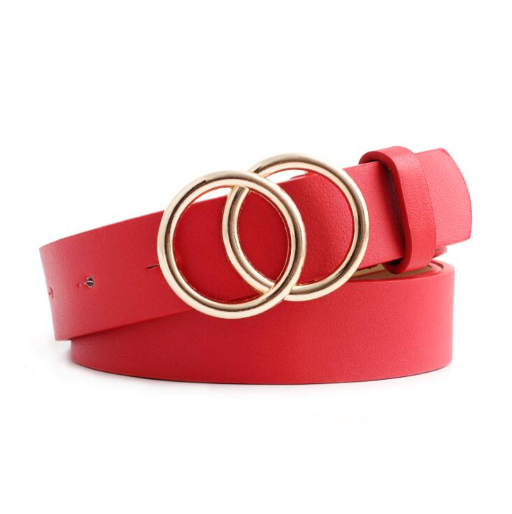 Viva Trend| Beltona - Damen-Ledergürtel mit O-Ring-Schnalle