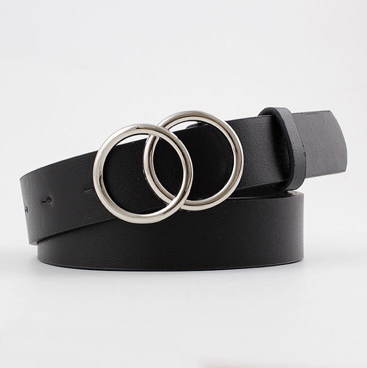 Viva Trend| Beltona - Damen-Ledergürtel mit O-Ring-Schnalle