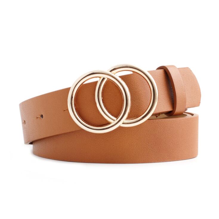Viva Trend| Beltona - Damen-Ledergürtel mit O-Ring-Schnalle