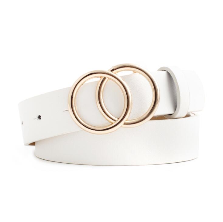 Viva Trend| Beltona - Damen-Ledergürtel mit O-Ring-Schnalle