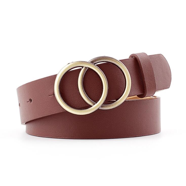 Viva Trend| Beltona - Damen-Ledergürtel mit O-Ring-Schnalle