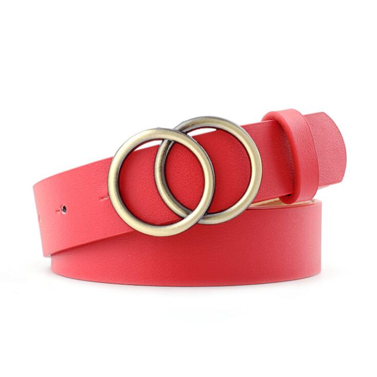 Viva Trend| Beltona - Damen-Ledergürtel mit O-Ring-Schnalle