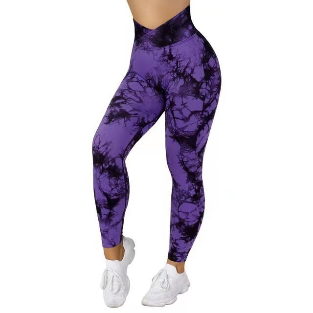 Viva Trend | Langlebige nahtlose Tie Dye Leggings Frauen Yoga-Hosen