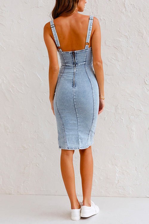 MARA DENIM-KLEID