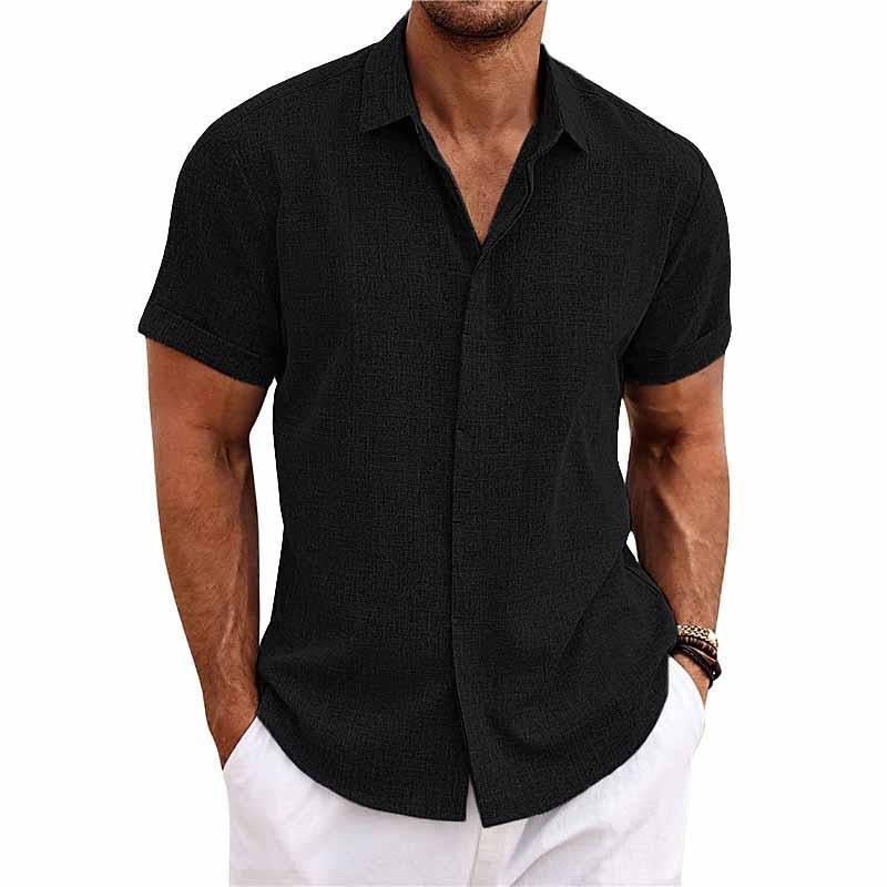 ChicShirt | Herren Leinenhemd in Unifarben