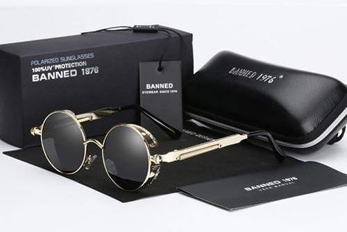 Viva Trend| polarisierte Steampunk-Sonnenbrille