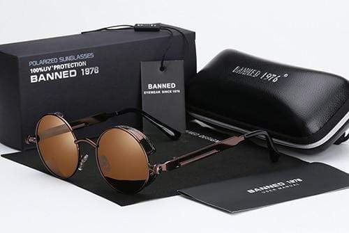 Viva Trend| polarisierte Steampunk-Sonnenbrille