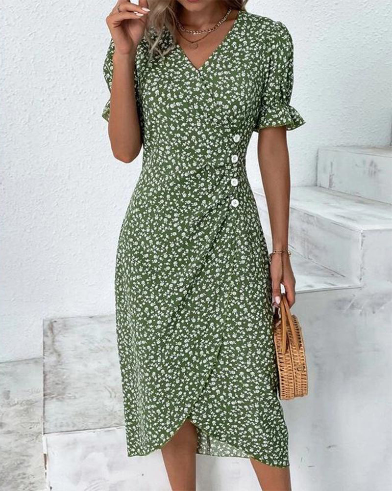 Daya | Feines Kleid mit Knöpfen
