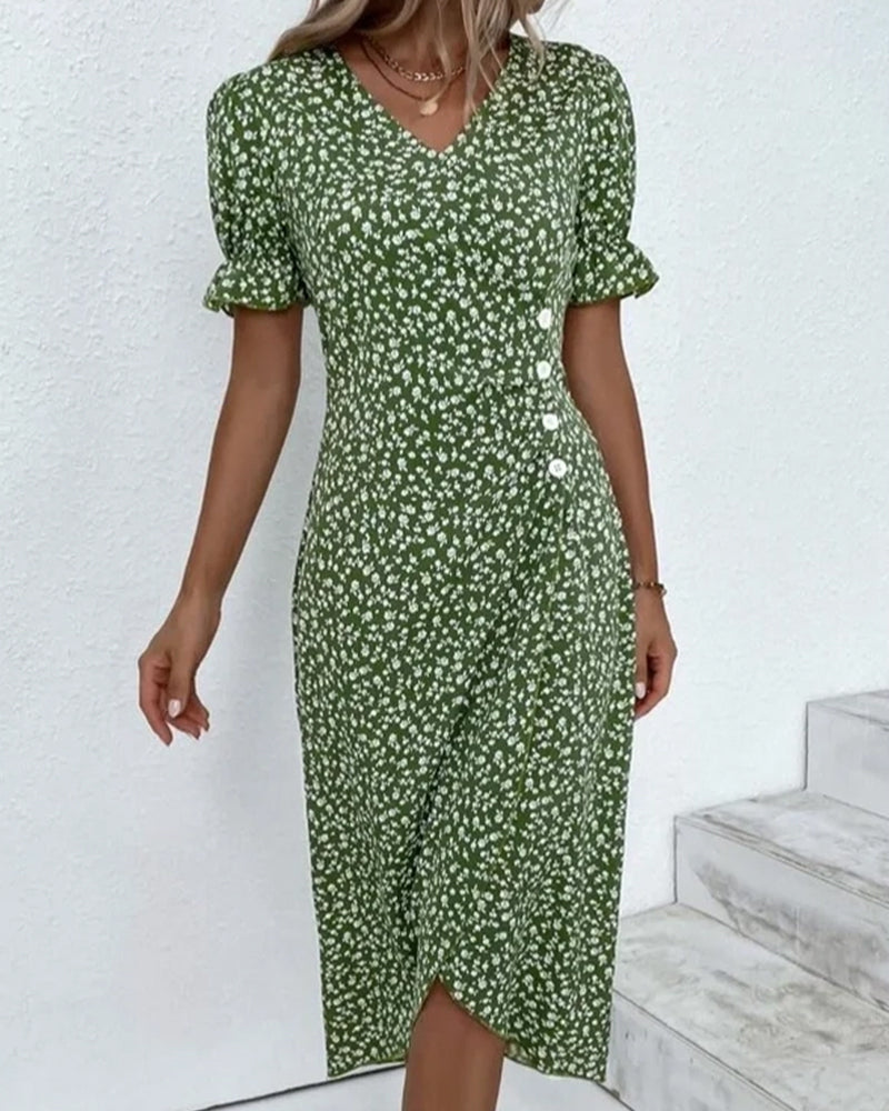 Daya | Feines Kleid mit Knöpfen