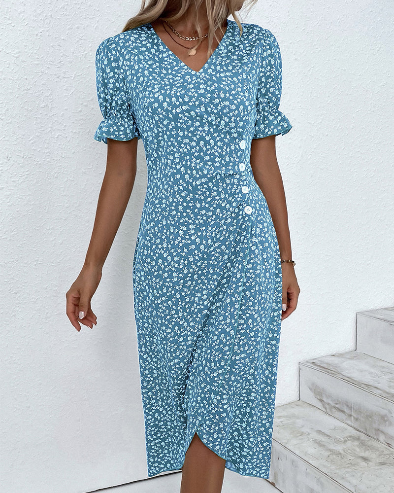 Daya | Feines Kleid mit Knöpfen